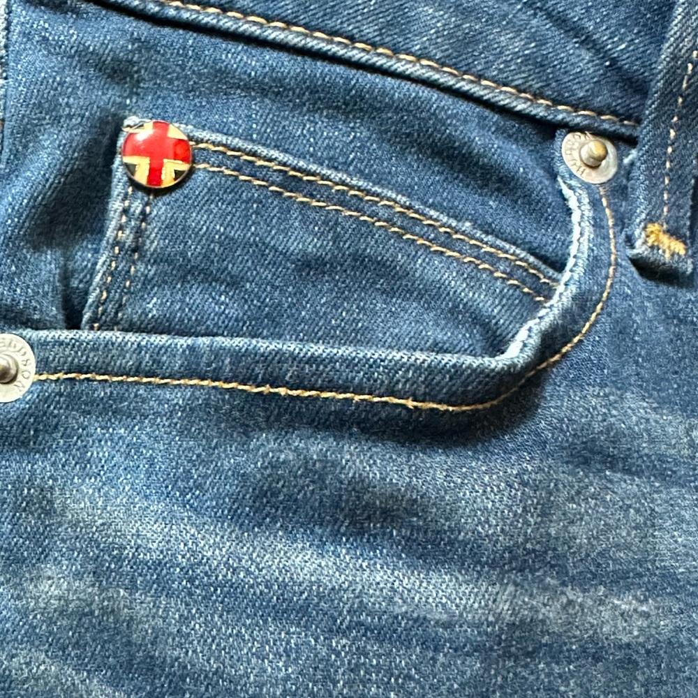 Hudson Jeans Blue Denim Knee Shorts - Picture 4 of 9